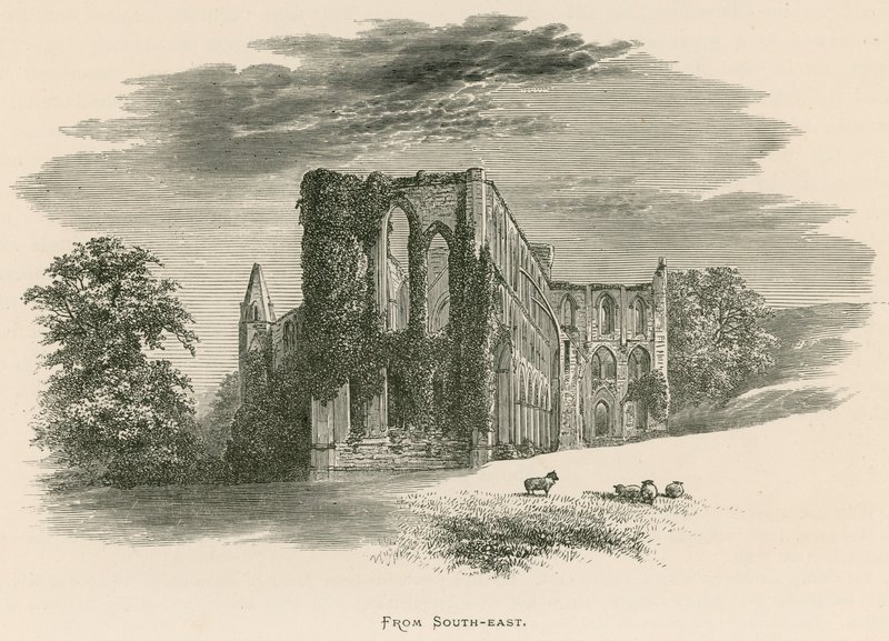 Rievaulx Abbey, fra sør-øst av Alexander Francis Lydon