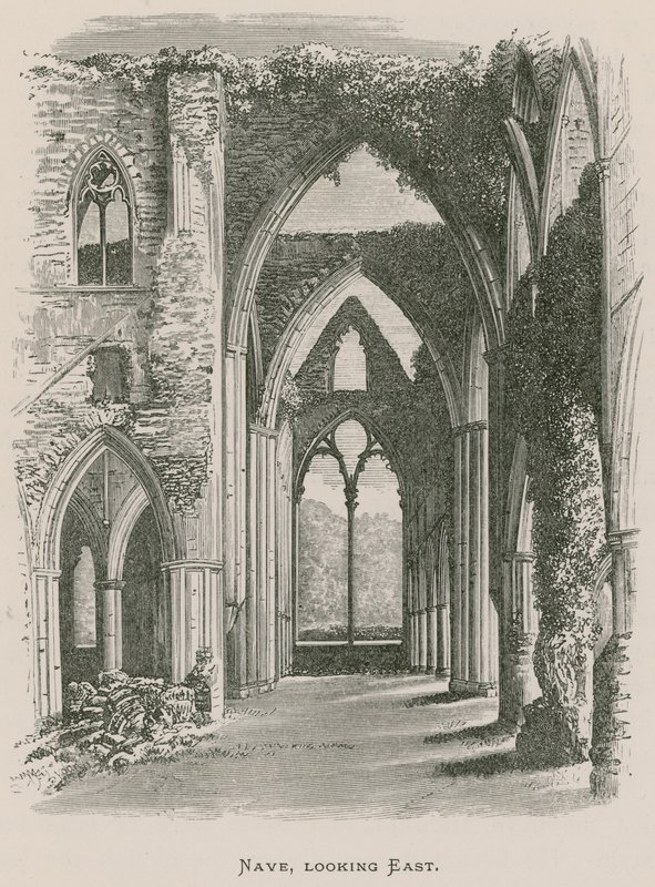 Tintern Abbey, Nave, ser østover av Alexander Francis Lydon