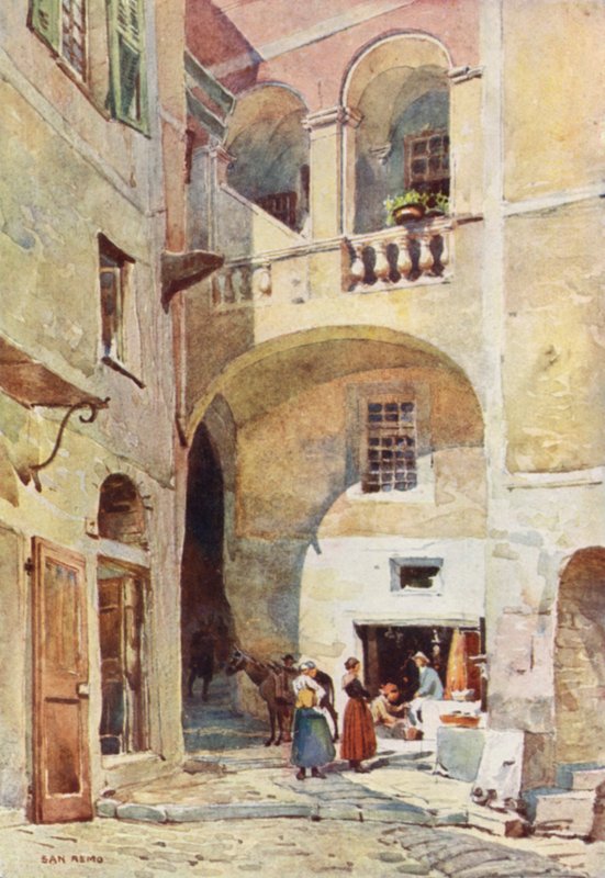 San Remo (farge litho) av Alexander Henry Hallam Murray