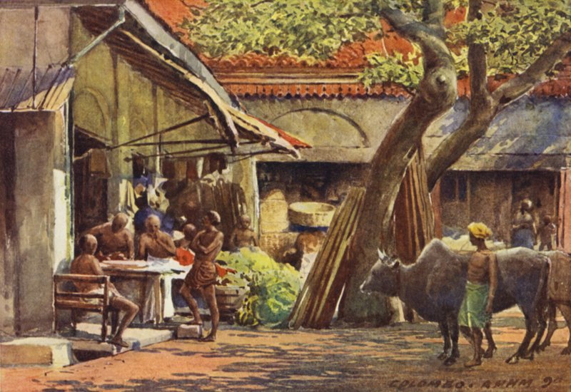 Markedet, Colombo av Alexander Henry Hallam Murray