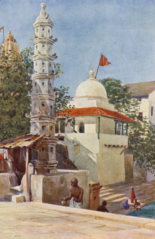 Walkeshwar-tempelet, Bombay av Alexander Henry Hallam Murray