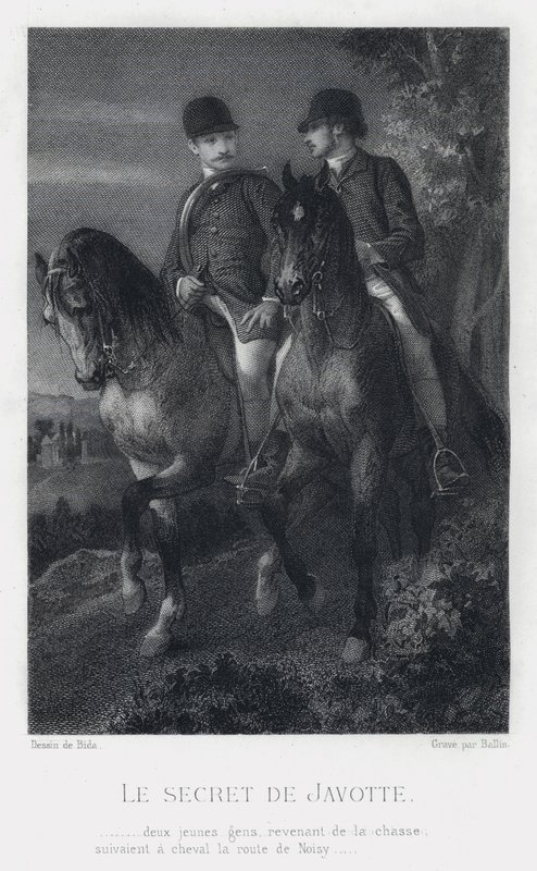 The Secret of Javotte (gravering) av Alexandre (after) Bida