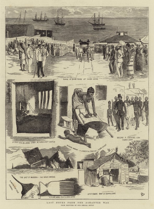 Siste notater fra Ashantee-krigen av Alfred Chantrey Corbould