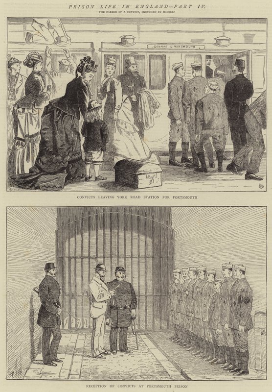 Prison Life in England, del IV av Alfred Chantrey Corbould