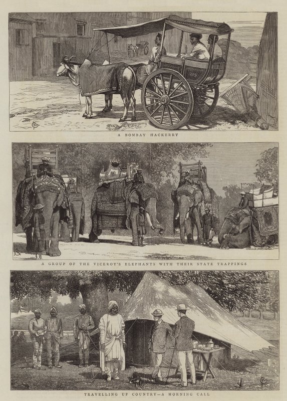 Utsikt i India av Alfred Chantrey Corbould