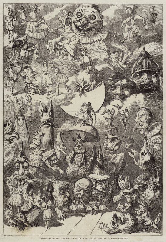 Samling for Pantomime, en drøm om Chancifancia av Alfred Crowquill