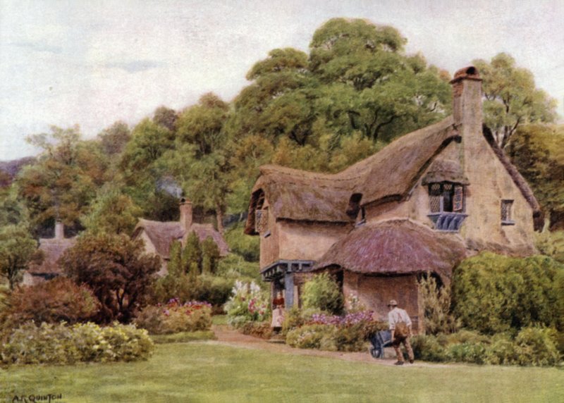 Almshouses, Selworthy Green, Somerset av Alfred Robert Quinton