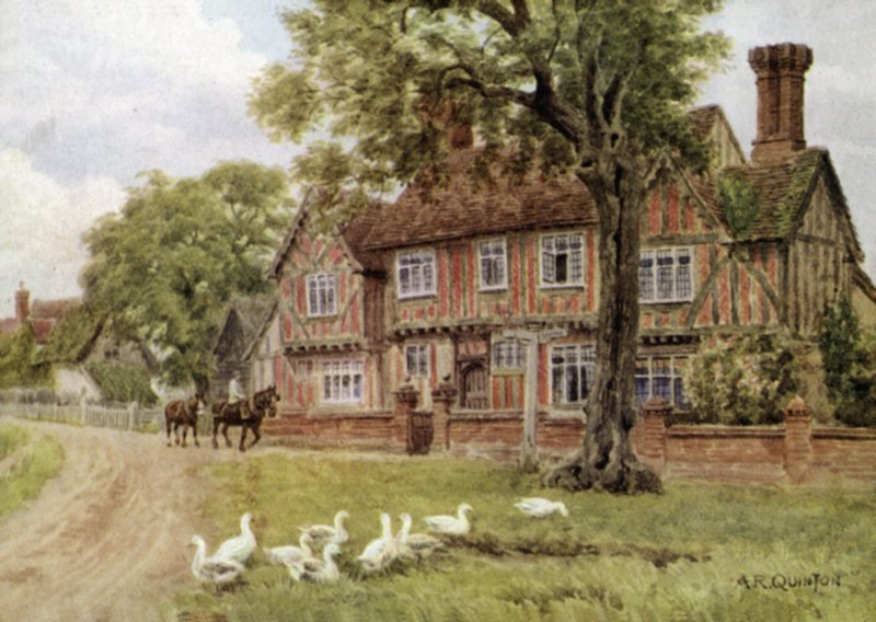 Farmhouse, Brent Eleigh, Suffolk av Alfred Robert Quinton