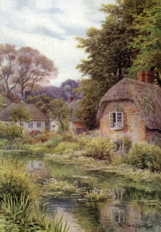 På Avon, ved Lake, nær Salisbury av Alfred Robert Quinton