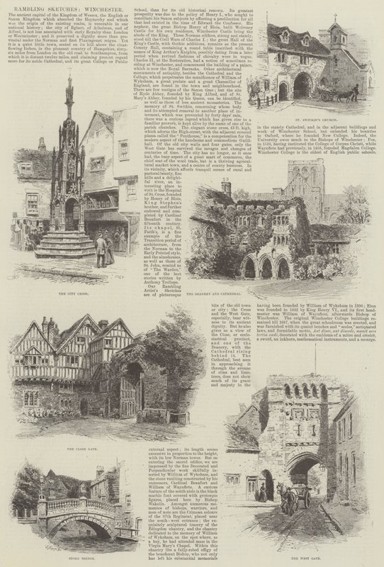 Vandrende skisser, Winchester av Alfred Robert Quinton