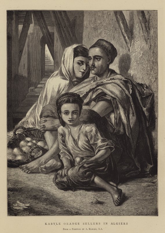 Kabyle appelsinselgere i Alger av Alfred W. Elmore