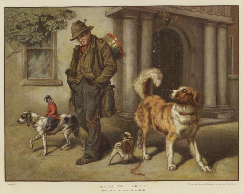 Stolthet og arbeid (chromolitho) av William Strutt