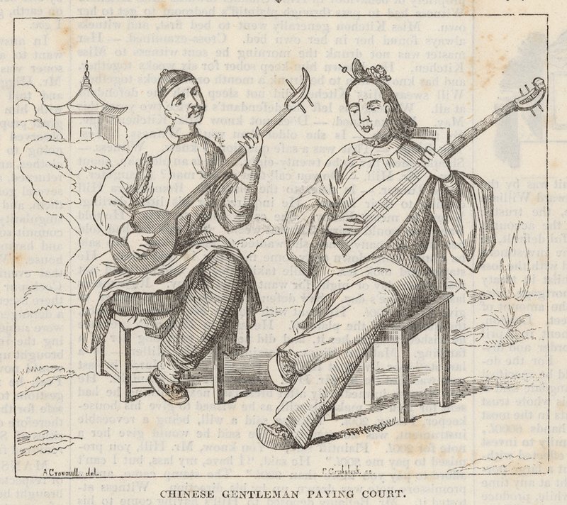 Kinesiske herrer spiller bane av Alfred Crowquill