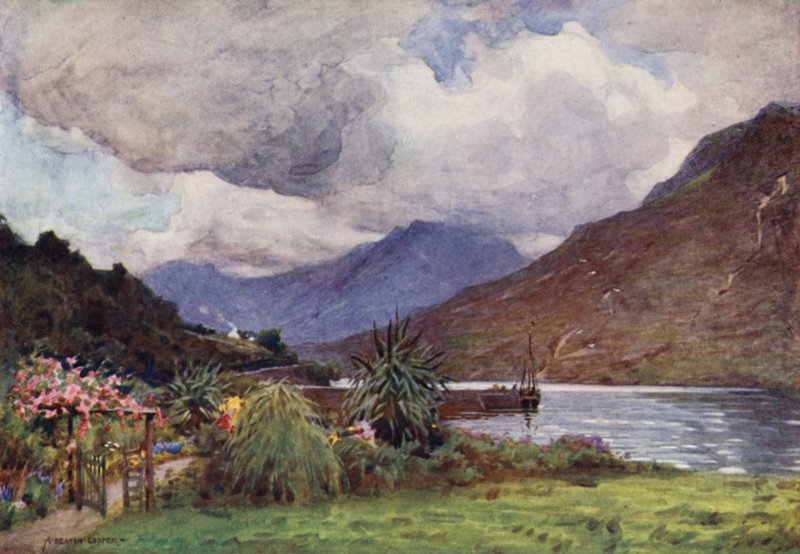 En hage i Leenane, Connemara av Alfred Heaton Cooper