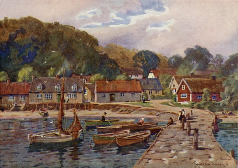 Arild, et fiskevær ved Molle av Alfred Heaton Cooper