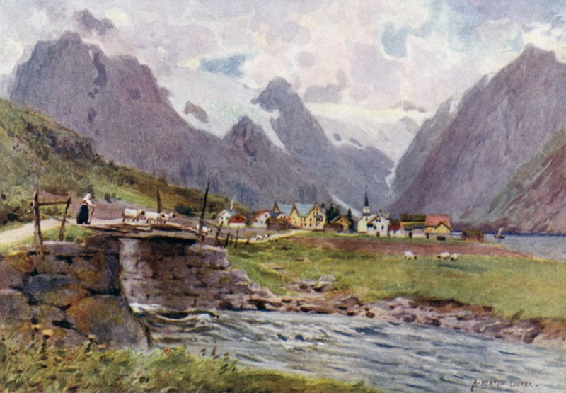 Fjaerland, Sognefjorden av Alfred Heaton Cooper