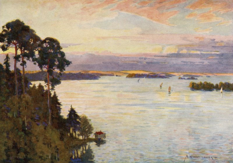 Øyer i Østersjøen, nær Stockholm av Alfred Heaton Cooper