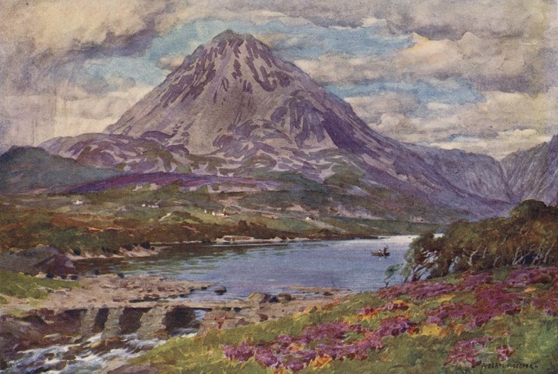 Mount Errigal, Gweedore, County Donegal av Alfred Heaton Cooper