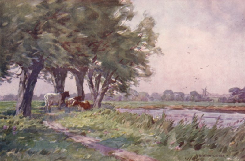 Middag på Stour, Suffolk av Alfred Heaton Cooper