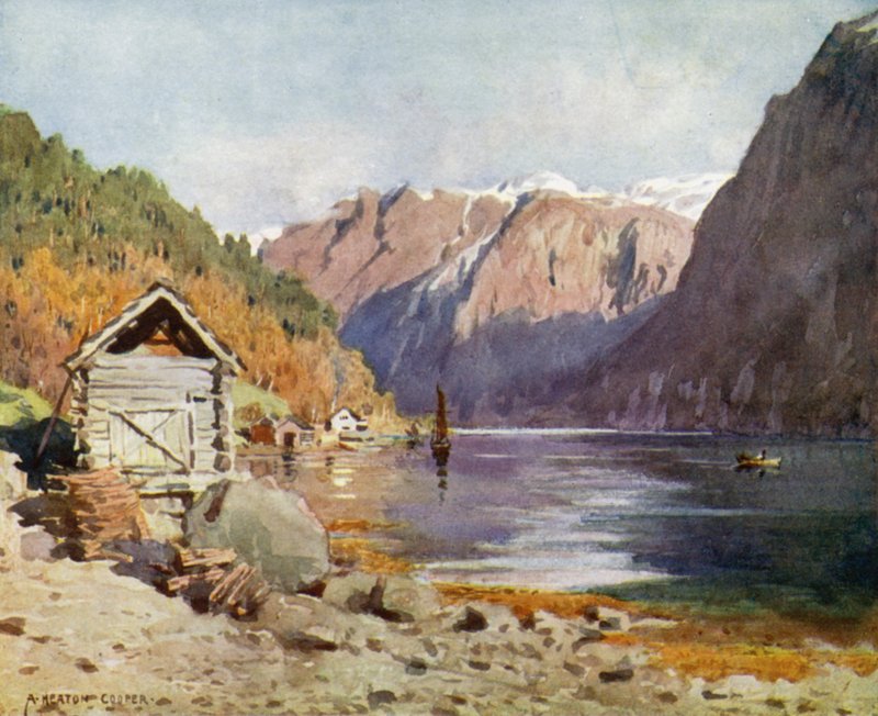 Ose Fjord av Alfred Heaton Cooper