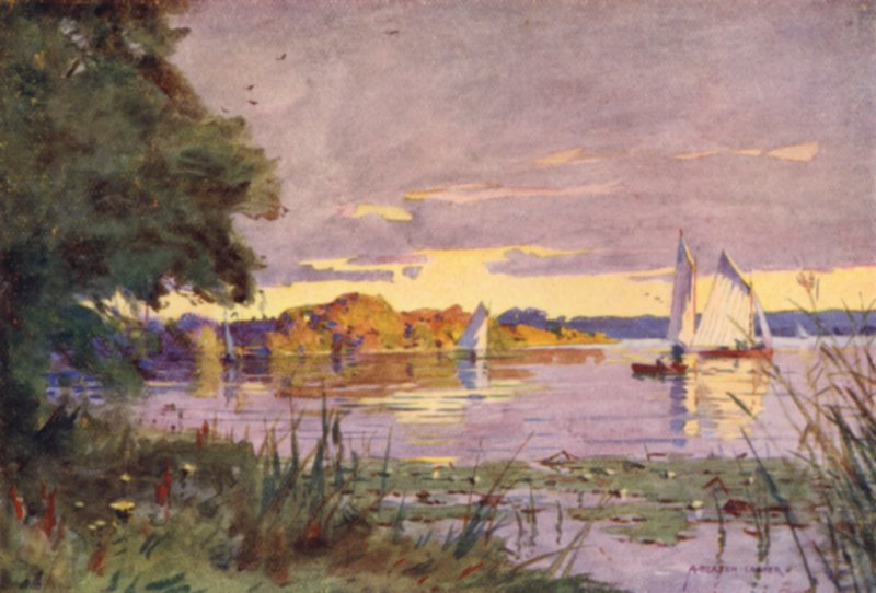 Oulton Broad, Suffolk av Alfred Heaton Cooper