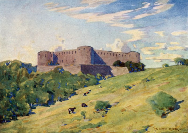 Ruinene av Borgholm slott, Öland av Alfred Heaton Cooper