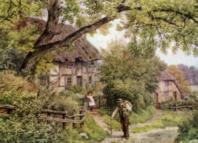 En bybane i Houghton, Sussex av Alfred Robert Quinton