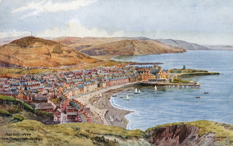 Aberystwyth fra Constitution Hill av Alfred Robert Quinton