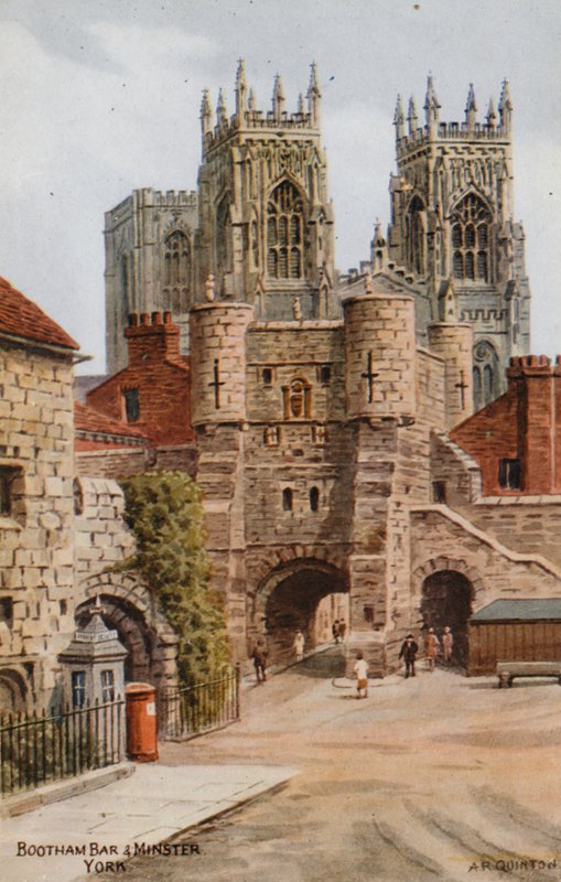 Bootham Bar and Minster, York av Alfred Robert Quinton