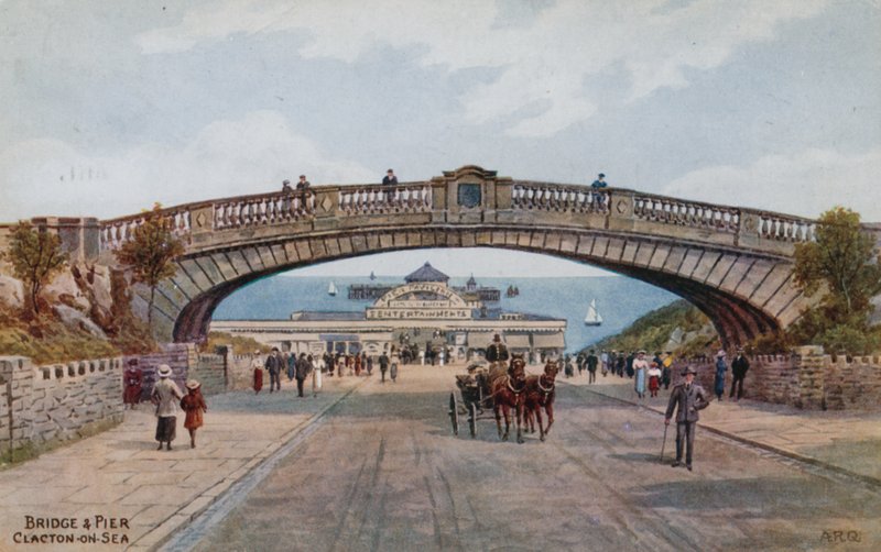 Bridge og Pier, Clacton-on-Sea av Alfred Robert Quinton