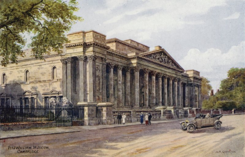 Cambridge: Fitzwilliam Museum (farge litho) av Alfred Robert Quinton