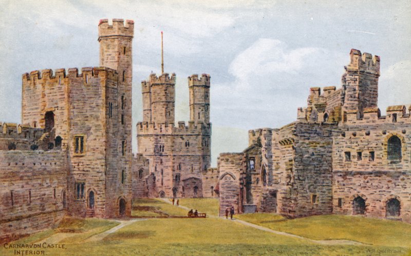 Carnarvon slott, interiør av Alfred Robert Quinton