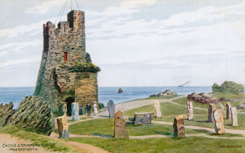 Castle and Druidical Circle, Aberystwyth av Alfred Robert Quinton