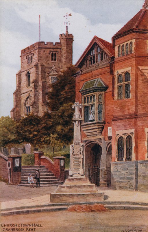 Kirke og rådhus, Cranbrook, Kent av Alfred Robert Quinton