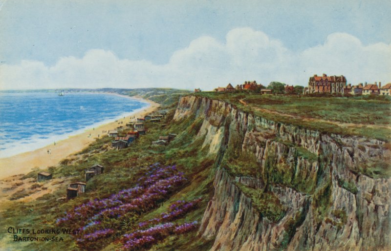Klipper, ser vestover, Barton-on-Sea av Alfred Robert Quinton