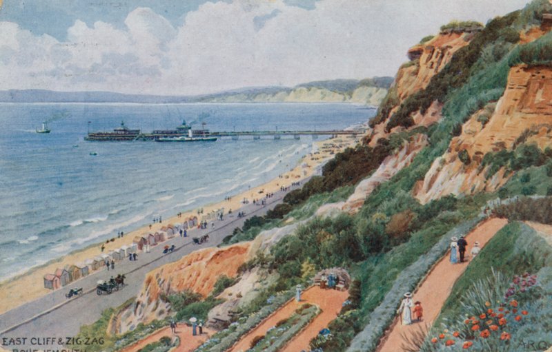 East Cliff og Zig Zag, Bournemouth av Alfred Robert Quinton