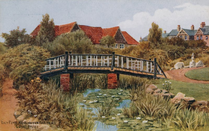 Eily Pond, Kensington Gardens; Lowestoft av Alfred Robert Quinton