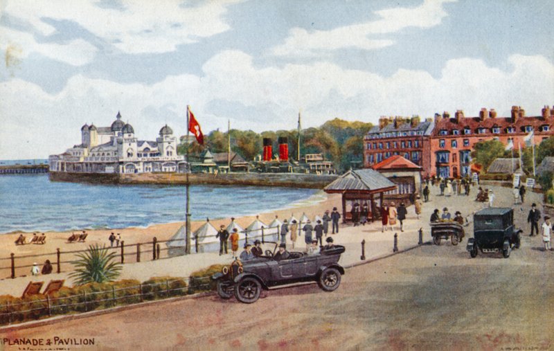 Esplanade og paviljong, Weymouth av Alfred Robert Quinton