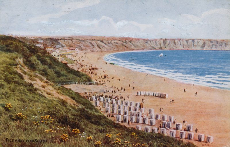 Filey Bay, fra sør av Alfred Robert Quinton