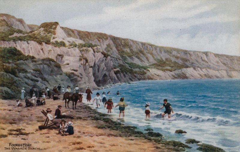 Folkestone, The Warren Beach av Alfred Robert Quinton