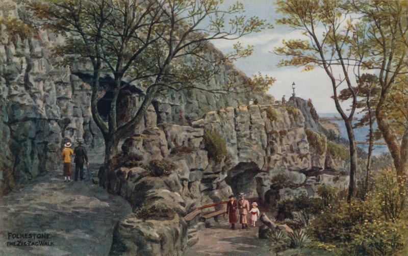Folkestone, The Zig Zag Walk av Alfred Robert Quinton