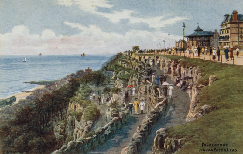 Folkestone, Zig Zag Path og Leas av Alfred Robert Quinton