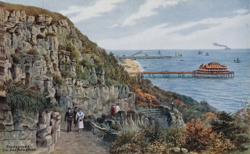 Folkestone, Zig Zag Path og Pier av Alfred Robert Quinton