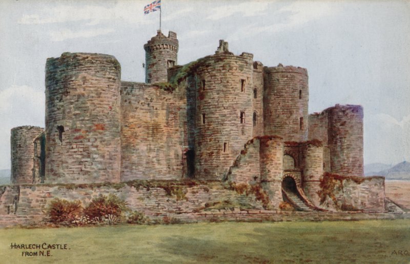 Harlech Castle, fra NE av Alfred Robert Quinton
