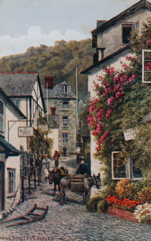 High Street, Clovelly av Alfred Robert Quinton