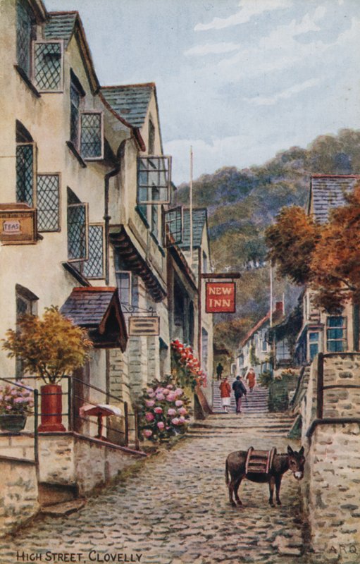 High Street, Clovelly av Alfred Robert Quinton