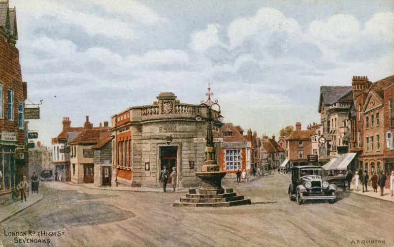 London Road og High Street, Sevenoaks av Alfred Robert Quinton