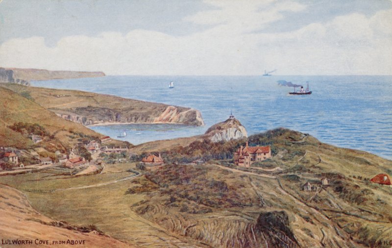 Lulworth Cove ovenfra av Alfred Robert Quinton