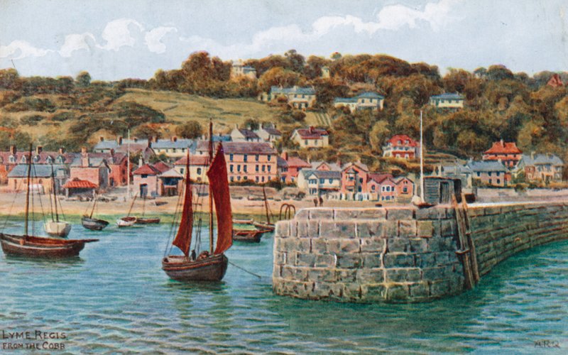 Lyme Regis, fra Cobb av Alfred Robert Quinton