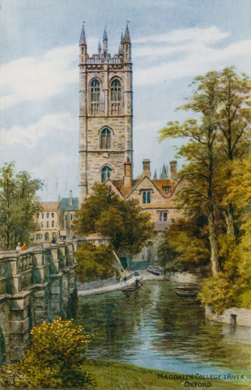 Magdalen College og River, Oxford av Alfred Robert Quinton